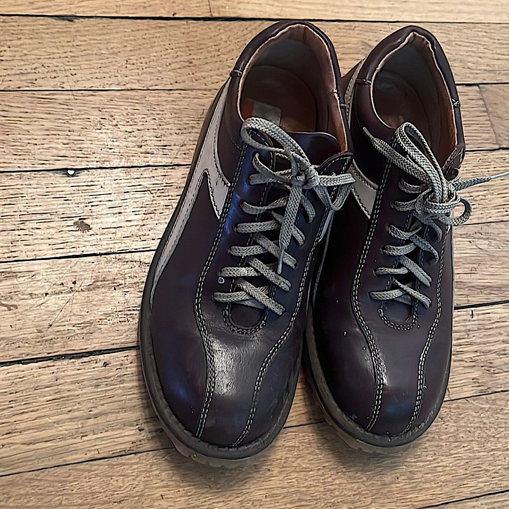 brown vintage looking shoes